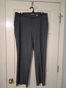 Calvin Klein Anzughose Damen Größe 14 dunkelgrau Stretch Taschen rn# 54163 - Bild 1 von 10