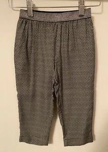 Zara Girls Silver Grey Black Pattern Print Glitter Waist Pants, Size 3-4, $35.90 - Picture 1 of 3