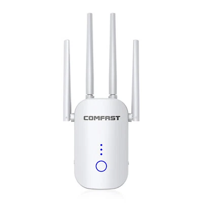 COMFAST 1200Mbps Ripetitore WiFi 2.4G/5.8G Dual-Band WiFi Signal Booster UK J1R8 - Immagine 1 di 4
