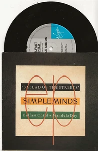 SIMPLE MINDS BALLAD OF THE STREETS 7 INCH SINGLE FROM AUSTRALIA, MINT - Picture 1 of 2