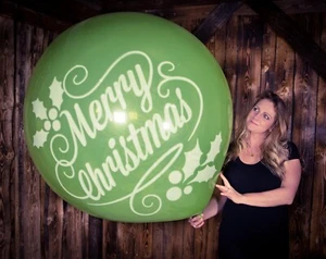 1 x Cattex 35" Riesenluftballon MERRY CHRISTMAS * WEIHNACHTEN - Bild 1 von 2