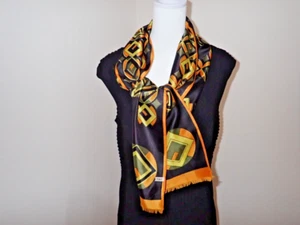 Vintage Made in Italy 11" x 53" Scarf - Picture 1 of 2