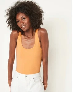 Old Navy Women's Size XXL ~ Scoop-Neck Rib-Knit First Layer Tank Top ..Orange - Picture 1 of 5