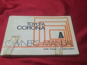 Vintage Toyota Corona 1972 Owners Manual - Imagen 1 de 5