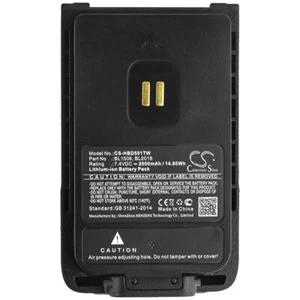 Battery For Hytera BL1506,BL2018 BD500, BD505, BD555 2000mAh / 14.80Wh Li-ion - Picture 1 of 5