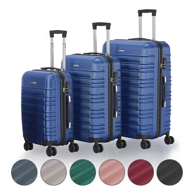 Koffer Reisekoffer Kofferset Hartschale 3 teilig Trolley Rollen Set Juskys® - Bild 1 von 4