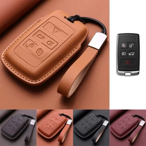 Genuine Leather Car Key Case Cover For Land Rover Range Rover Sport Discovery - Picture 1 of 15