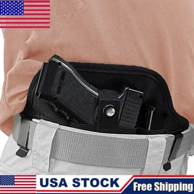 Funda oculta para llevar IWB funda ambidiestra para pistola de panqueques con bolsa de cargador Foto 1 de 4