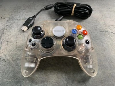 Microsoft Xbox "Classic" Crystal Controller S Pad - Controlador ORIGINAL Gamepad - Immagine 1 di 4