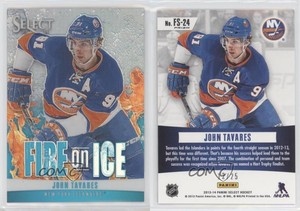 2013-14 Panini Select Fire on Ice Stars Blue Prizms /25 John Tavares #FS-24