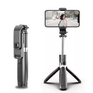 Bluetooth Scalable Selfie Stick Extension Pole with Tripod Cellphone Holder - Picture 1 of 14
