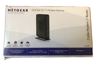 NETGEAR DOCSIS 3.0 11-N Data Gateway Cable Modem Router CG3000D - Picture 1 of 10