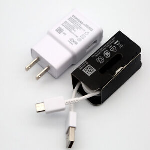 Fast Block Charger Wall Adapter USB Type-C Charging Cable For Samsung Cellphone 