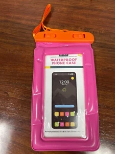 Nuova custodia telefono impermeabile / custodia morbida per telefono max dimensioni 3,07" L x 6,4" H (rosa) - Foto 1 di 2