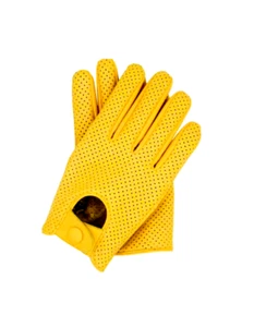 Guantes de conducir coche motocicleta motociclista cuero genuino policía guante de conductor yelw-A14 - Imagen 1 de 2