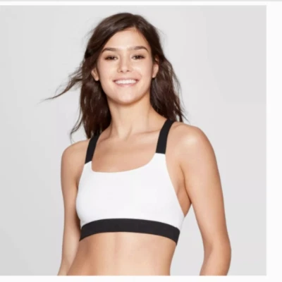 Bralettes sin costuras para mujer talla XS 2 correas anchas Colsie y gris espalda deportiva Auden  Foto 1 de 4