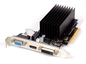 2GB Palit GeForce GT 720 passive PCI-E x16 GDDR3 Grafikkarte NEAT7200HD46-2080H - Bild 1 von 1