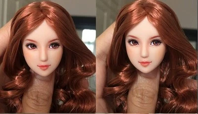 Figura 1:6 Cabeza Esculpida Belleza Niña Marrón Cabello Rizado Ajuste 12"" Mujer PH UD LD Foto 1 de 4