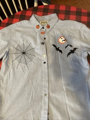 VTG. Falls Creek Halloween Shirt  Womens Medium Pumpkins, Bats , Ghosts…#726 - Image 1 of 4