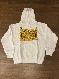 Felpa con cappuccio Billie Eilish Graffiti piccola nuova 100% vera DS rara 2019 - Foto 1 di 3
