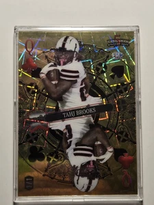 Tahj Brooks 2024 Wild Card - 5 Card Draw Stacked Deck - Gold Mirror - 1/1 - Picture 1 of 3