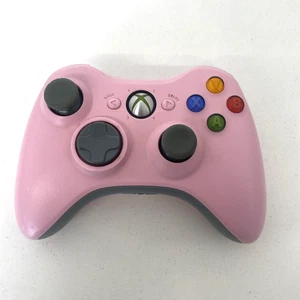 Microsoft XBOX 360 Pink Wireless Battery Video Gaming Controller - Untested - Picture 1 of 10