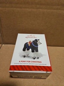 Hallmark Keepsake Ornament Limited Edition 2014 A Pony For Christmas - Picture 1 of 12