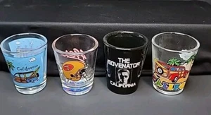 4er Set California Motto Schnapsgläser 49ers Schwarzenegger Governator Woody... - Bild 1 von 10