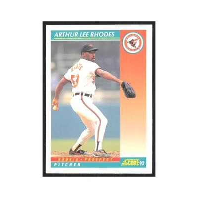 Partitura Arthur Lee Rhodes 1992 RC Orioles #736 Foto 1 de 3