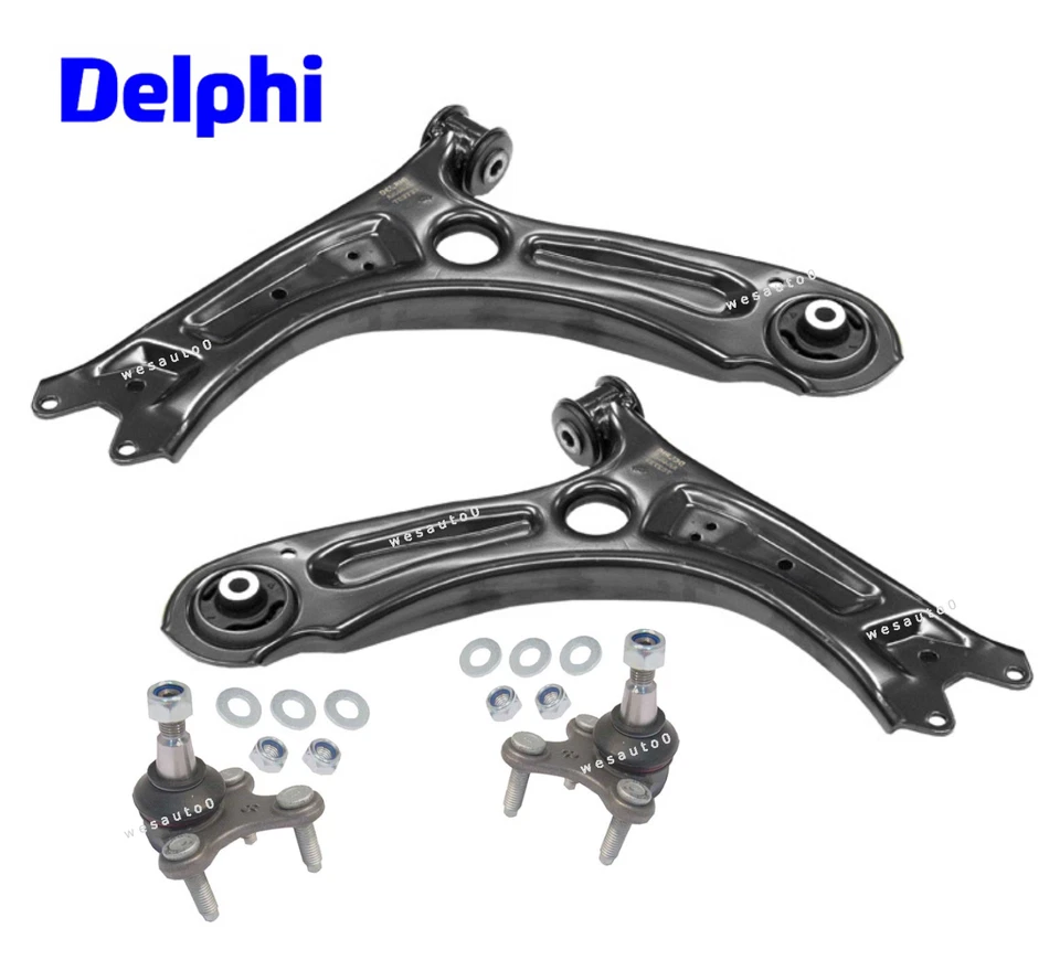 Brazo de control inferior delantero + kit de rótula Lt/Rt 4 piezas especificaciones OEM para VW Jetta 11-14 Foto 1 de 1