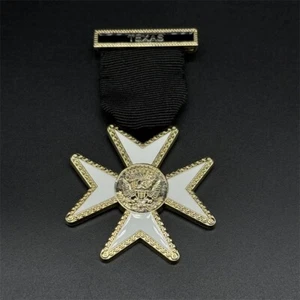 Insignia Masónica TEXAS Réplica Caballeros de Malta Medalla Metal Francmasonería Insignia - Imagen 1 de 7