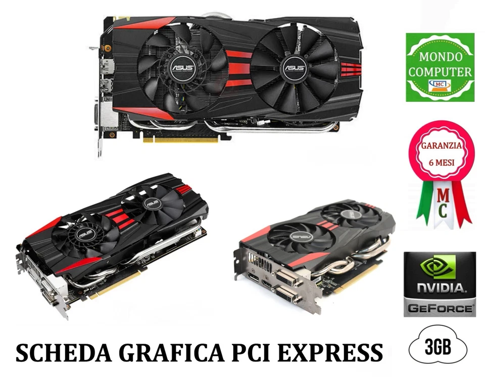 SCHEDA GRAFICA GEFORCE PCI EXPRESS 3 GB ASUS GTX780 - Immagine 1 di 1