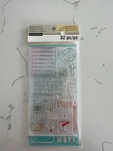 Recollection Planner Accessories Stamp/Stencil 32PC Set Scrapbooking Journaling - Picture 1 of 9