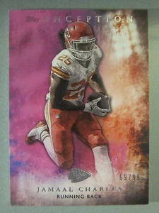 *69/99* 2015 Topps Inception Magenta #80 Jamaal Charles - Imagen 1 de 3