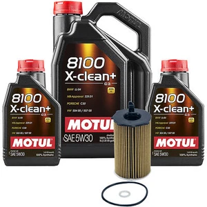 7L Motul 8100 X-CLEAN + 5W30 Wix Filter Motor Oil Change Kit API SN/CF - Picture 1 of 1