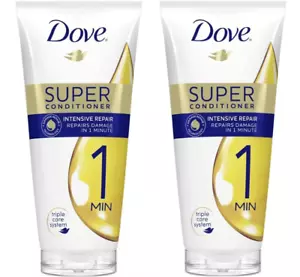 2x Dove 1 Minute Intensive Repair Super Conditioner For Damaged Hair 170ml - Picture 1 of 9