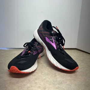 Brooks Adrenaline GTS 19 schwarze und lila Laufschuhe Größe 11 Herren - Bild 1 von 15