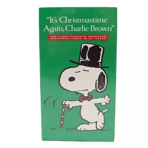 Its Christmas Time Again Charlie Brown VHS Factory Sealed VTG 90s Peanuts Promo - Picture 1 of 9