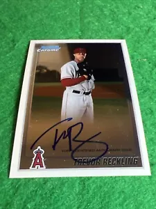 2010 Bowman Chrom Prospects AUTO Trevor Reckling #BCP194B Arizona Diamondbacks - Bild 1 von 5
