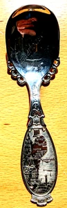 đ„ Norwegen - Versilberter Andenkenlöffel / Zierlöffel - Vintage - Picture 1 of 6