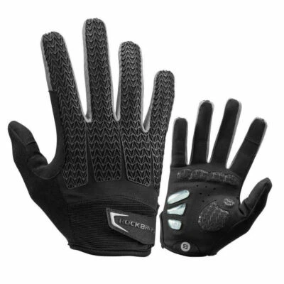 ROCKBROS Bicycle Full Finger Cycling Gloves Touch Screen Riding MTB Bike Gloves - Image 1 of 4