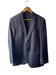Hugo Boss Men's Size 38R Gray Muted Cross Hatch Super 100 Wool Suit Jacket - Picture 1 of 8