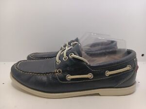 Cole Haan Boat Shoes Mens Size 8 M Blue Leather C10257