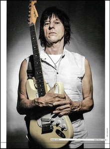 Guitarra Fender Stratocaster 2019 Jeff Beck con Signature Yellow foto pin-up - Imagen 1 de 3