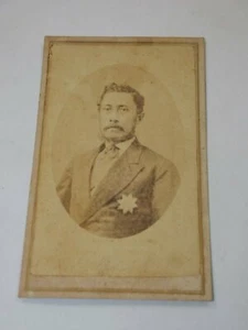 King William Charles Lunalilo King of Hawaii Original CDV photo - Picture 1 of 4