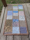 Handmade Crochet Rag Rug 36" by 20" washable upcycle recycle by Ree-Vick