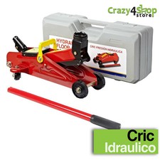Crick Cric idraulico Auto Sollevatore Martinetto Carrello Meccanico