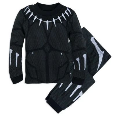 NWT Disney Store Black Panther Costume PJ Pal Marvel's Avengers 2,3,4,5,6,7,8 - Image 1 of 4