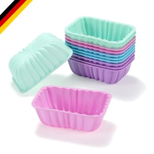 Mini Muffins Backform 12 Stück Silikon Mini Kastenform Kuchenform Klein Wiede... - Bild 1 von 9