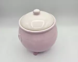 Target Bullseye Halloween Witches Cauldron PINK With WHITE Lid Vessel Canister - Picture 1 of 2